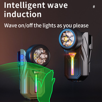 Linterna Táctica Multifuncional EDC 4 en 1, LED Recargable por USB, Luz Lateral RGB Multicolor, Clip Magnético Ajustable a 90°