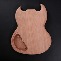 TC DIY Semi-finished Electric Guitar Kit 6 Strings Mahogany Rosewood Fingerboard H-H Humbucker Polished Professional