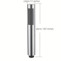 Pommeau de douche à main de luxe en acier inoxydable Style moderne Portable pluie salle de bain accessoire économie d'eau pulvérisateur à main