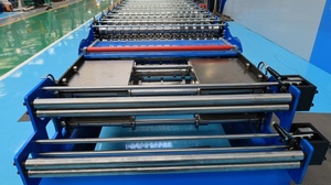 เครื่องขึ้นรูปลอนหลังคาเหล็กสำเร็จรูปสำหรับโรงงานขายส่ง - Product Image 3
