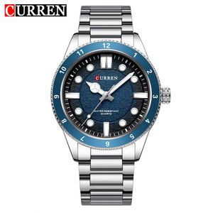 Reloj de Pulsera CURREN 8450 de Moda, Forma Redonda, Cuarzo, Resistente al Agua, para Hombre, con Doble Calendario y Visualización de Fecha - Product Image 3