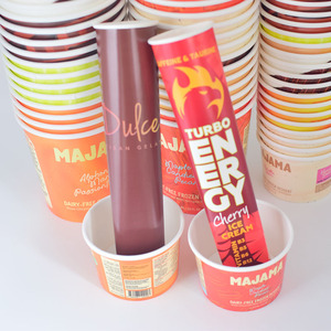 Bulk Order Hot Sale Ice Cream Tube Easy-Open Colorful Compostable Disposable Design Logo 120ml Squeeze Ice Cream Calippo Tube