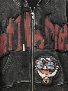 Sudadera con capucha de gato robótico de dibujos animados para mujer abrigo de suéter superior de moda informal Suelto - Product Image 4