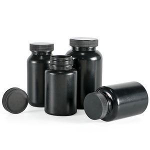 Flacon à pilules HDPE noir de qualité supérieure 120-200ml Rond Mat 40/47mm Bouchon résistant aux enfants digne de confiance par les principales marques pharmaceutiques - Product Image 4