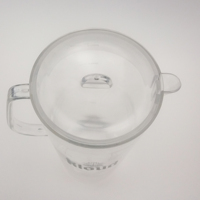 Pichets en plastique transparent personnalisés de Restaurant 2L pour l'eau, le jus ou le lait