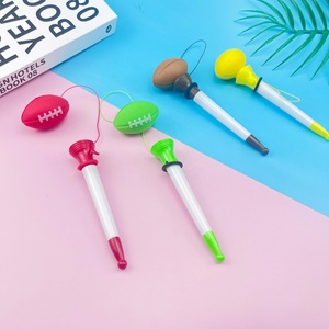 Bolígrafo de Plástico Resistente con Forma de Balón Deportivo, Rebote Lento, para Fútbol, Baloncesto, Tenis, Voleibol, Bolígrafos Antiestrés - Product Image 3