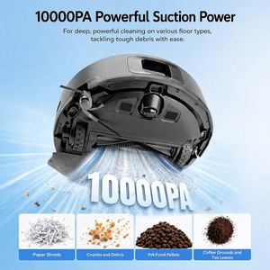 EU and Side Brush Dual-expansion Anti-tangle Auto Dust-Collect Dock Robot Vacuum Cleaner for Home - Product Image 3