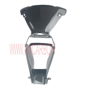 Cubierta de entrada de aire de fibra de carbono, parte de motocicleta embellecedora de ventilación de carenado de nariz para <span class=keywords><strong>Kawasaki</strong></span> <span class=keywords><strong>ZX10</strong></span> 2017-2020 - Product Image 1