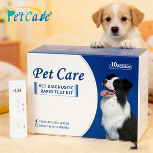 Kit de Prueba Rápida Veterinaria de Antígeno Canino Altamente Sensible ICH Ab, Tiras Reactivas para Detección Efectiva de Enfermedades Caninas en Clínicas y Uso Doméstico - Product Image 1