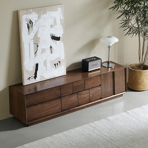 Nordic-style Solid Wood Multifunctional <b>Tv</b> <b>Stand</b> Floor-standing Living Room Furniture for Small Spaces Minimalist Modern Design - Product Image 3