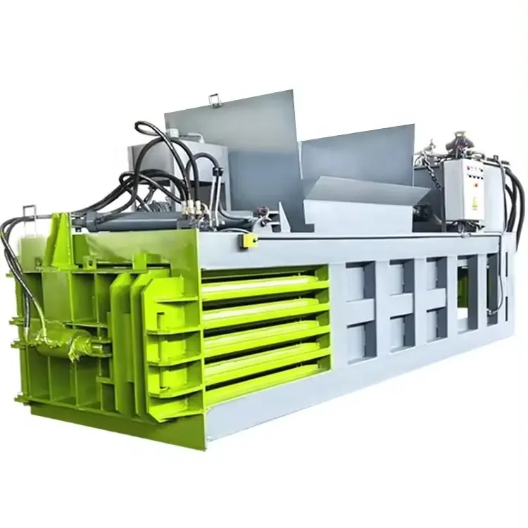 Mesin Press Baler Hydraulic Ulis Horizontal mesin Press-packing kotak kardus untuk mesin pres Baler Perapi Harga untuk dijual