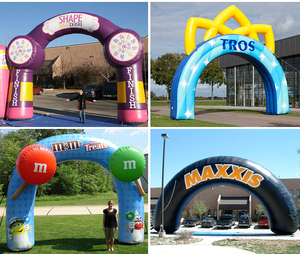 Tùy chỉnh thiết kế cổng tò vò bắt đầu/kết thúc dòng với ánh sáng dẫn quảng cáo không khí vòm cho khuyến mãi triển lãm sự kiện gazebo khuyến mại - Product Image 6