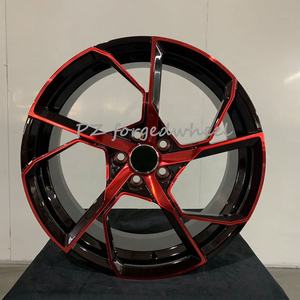 Pengzhen <span class=keywords><strong>Promotion</strong></span> Nouveau Design Brillant Noir Rouge 18 Pouces Cinq Rayons En Alliage D'aluminium De Voiture Forgé Jantes 40mm ET pour GLE450-W167 - Product Image 4