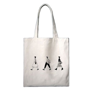 Natural Cotton Canvas Tote Multiple Sizes Eco Friendly Reusable Shopping Bag With <b>Padded</b> Handle <b>for</b> Bulk Order - Product Image 2