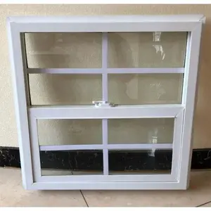 Customized Factory Price Double Hung Vinyl Windows Upvc Windows Single Hung Window With Tempered LOWE Glass