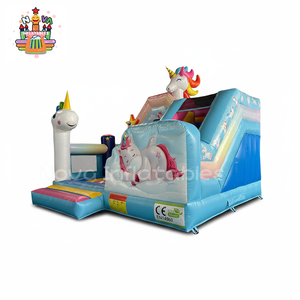 Parque Infantil Inflable con Temática de Unicornio y Tobogán de Castillo Inflable: Estructura de Juego para Fiestas Infantiles en el Patio Trasero - Product Image 5