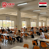 Ensemble de mobilier de cantine contemporain MINYI BOW Iraq : Table et chaise pour l'école, idéal pour l'agencement moderne des cantines scolaires