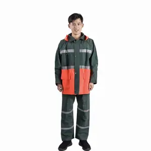 Wholesale Factory Direct Supply Rain Coat Jacket Form Adult Reflective Safety Raincoats For Landscaping Rain Jacket Raincoats