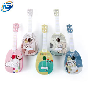 Strumento di simulazione <span class=keywords><strong>Mini</strong></span> quattro corde giocattolo chitarra può giocare illuminazione giocattoli musicali strumento musicale giocattoli per bambini - Product Image 1