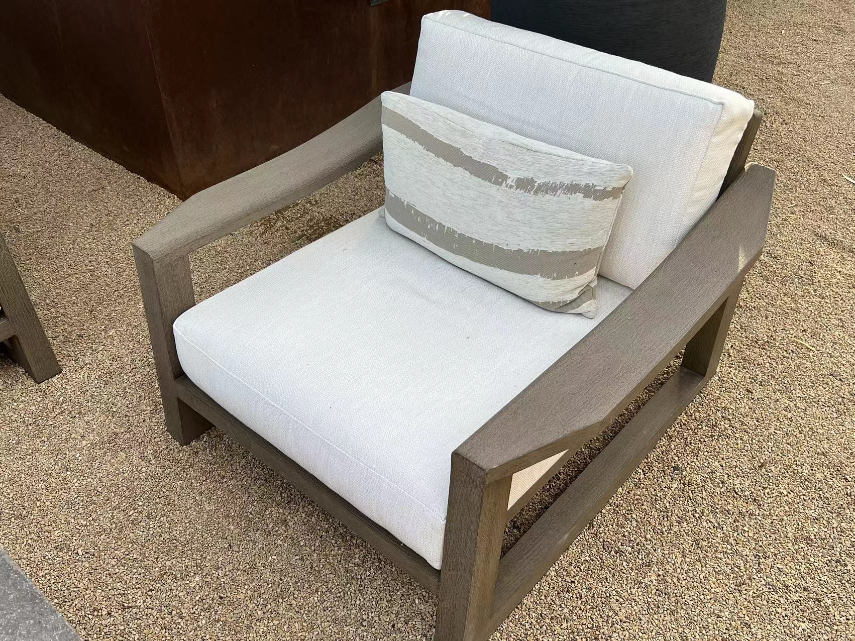 2023 New arrival High quality modern outdoor furniture Teak wood patio garden sofa sets