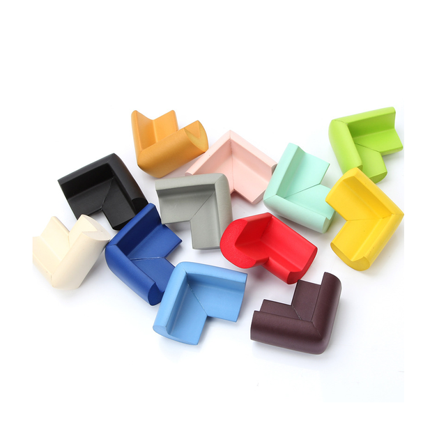 High Quality Custom Colored L-Shaped Safety Silicone Rubber Table Edge Corner Guard Protector