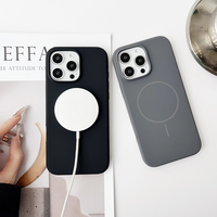 Coque de téléphone magnétique de luxe sans fil en silicone pour iphone 16 Pro 15 Plus 14 13 12 11 Pro Max