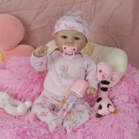Poupées reborn réalistes Lifereborn, 17 pouces, sensation de bébé réel, nouveau-né réaliste, sourire doux, poupée bébé fille endormie
