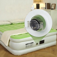 Matelas Gonflable Queen Size Prix Usine Design Floqué Moderne Pompe Électrique Intégrée Pliable Hôpital Salle à Manger