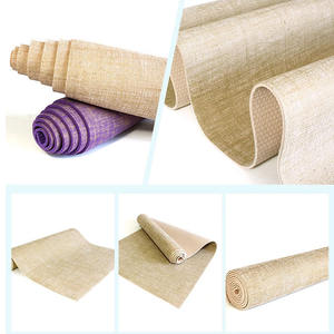 Tapis de <span class=keywords><strong>Yoga</strong></span> en Jute de bambou à imprimé PVC écologique, antidérapant, avec sangle, épaisseur de 3 à 10mm, 2 pièces - Product Image 5
