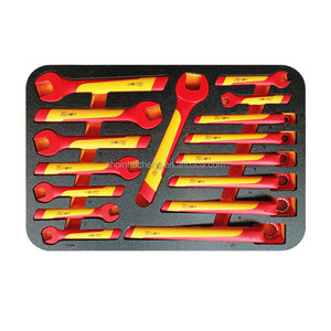 Tốt Nhất Bán 49 Miếng Xe Đẩy Trường Hợp Cách Điện Thiết Lập VDE Cách Điện Cờ Lê Ổ Cắm Kìm 1000V - Product Image 6