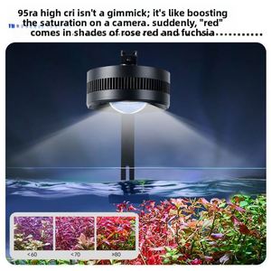 Lámpara LED Profesional de Espectro Completo de 35W-55W en Aluminio para Acuarios, Peceras, Dormitorios y Tanques de Plantas Acuáticas - Product Image 4