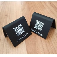 Menu acrylique de signe de restaurant de support de table de NFC