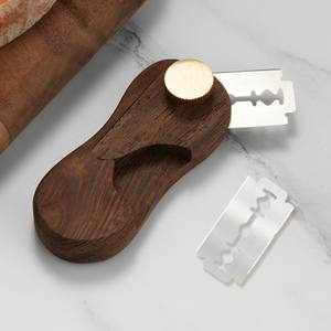 سكين شق الخبز من خشب الجوز لتقطيع الخبز الدنماركي والباغيت، أداة للمطبخ لصنع العجين وأدوات الخبز والمعجنات - Product Image 2