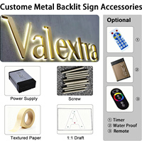 Livraison rapide, enseigne en métal avec logo 3D, enseigne LED personnalisée, enseigne murale éclairée par LED, enseigne de salon de beauté SPA, enseigne de studio, enseigne en lettres LED