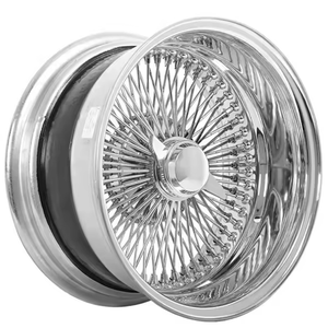Jantes en <span class=keywords><strong>acier</strong></span> chromé argenté concaves sur mesure de <span class=keywords><strong>15</strong></span>, 16, 17, 18, 20, 22 <span class=keywords><strong>pouces</strong></span>, à 100 ou 150 rayons, à rayons droits et décalés - Product Image 1