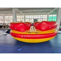Giocattolo Gonfiabile Commerciale da 4m per 8 Persone, UFO Girevole Trainabile in PVC Saldato ad Aria Calda, per Divertimento Acquatico - Vendita all'Ingrosso Diretta dalla Fabbrica