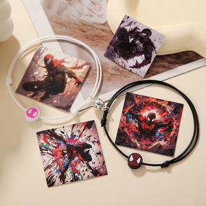 Marvel Woven Charm Bracelet Ajustable Avengers Pareja Magnético Spider-Man Unisex para Hombres y Mujeres - Product Image 2