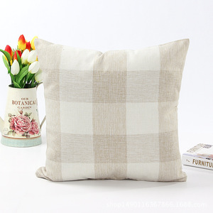 Sarung Bantal Motif Kotak-kotak Klasik, Sarung Bantal untuk Ruang Tamu, Kamar Tidur, Sofa Rumah, Dekorasi Sofa, Sarung Bantal Estetis - Product Image 3