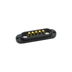 Magneet Pogo Pin Connector 5 Pin Lente Geladen Rectaungular Magnetische Smd Connector