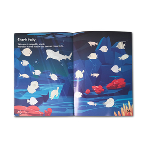 Kid Brain Games Sticker Paint Book by Ocean Kingdom Magical Creatures Sticker Educativo Sticker Book Custom - Product Image 3