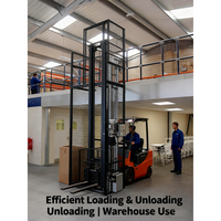 Anpassbarer Vertikaler Förderlift Hydraulischer Lastenaufzug 2-3 Tonnen Feste Führungsschiene Lift Klein Einfach Hochfest