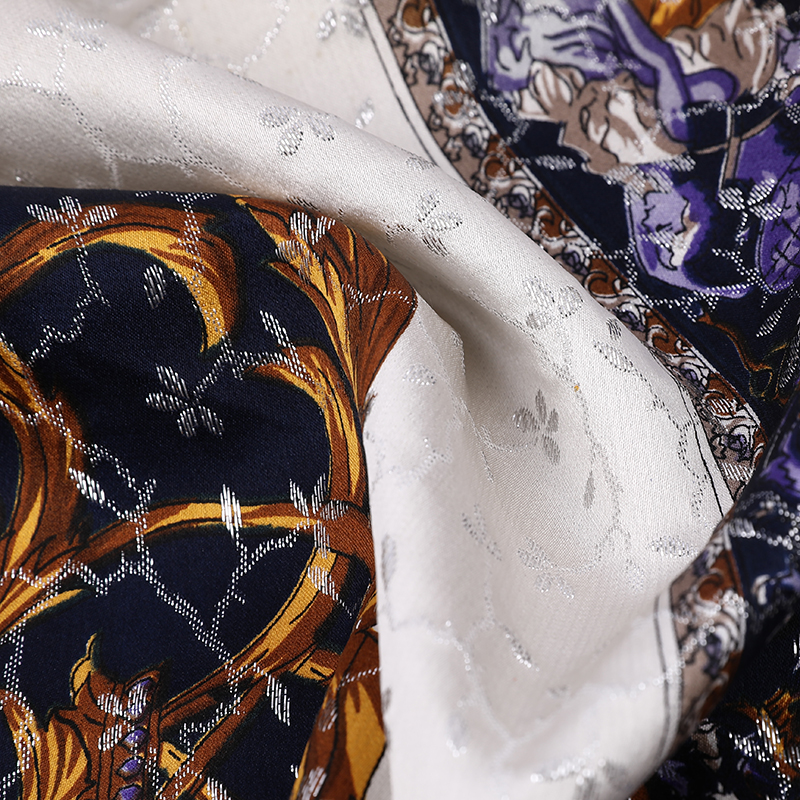 Люрексная ткань блестящая золотая серебряная проволока Роскошная занавеска для платья Металлик Жаккардовая шелковая ткань