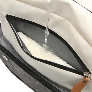 <span class=keywords><strong>Sac</strong></span> à dos pour couches de bébé, <span class=keywords><strong>sac</strong></span> de maternité pour maman, <span class=keywords><strong>sac</strong></span> de voyage imperméable en microfibre et cuir, <span class=keywords><strong>sac</strong></span> de rangement pour les affaires de bébé - Product Image 2