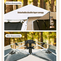 Tentes dôme pop-up coupe-vent de bonne qualité, randonnée, installation facile, grande tente de camping simple pour l'extérieur