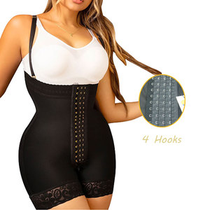 Faha pour femmes colombien Para Mujer BBL post-chirurgie vêtement post-partum ceinture 4 crochet ventre contrôle corps Shaper avec entrejambe ouvert - Product Image 1