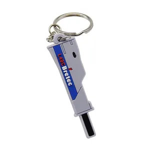 Motel Printing Clear Brand Logo Multifunction Holder Car Plastic Key Chain Rubber 3D Pvc Car Dealership Keychain