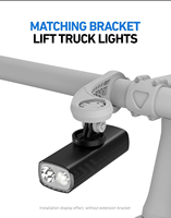 Phare avant de vélo 2000 Lumens, lampe de poche pour guidon VTT et vélo de route, éclairage avant BR2000 en alliage d'aluminium