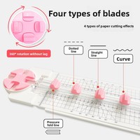 Taglierina per Carta A4 YUNMEI, Multiuso 4 in 1, Manuale, 9 Pollici, Modello 864A4, per Carte, Foto, Coupon, Zhejiang, Cina
