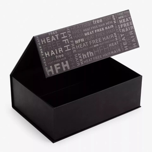 Caja de Regalo Magnética de Cartón Rígido Negro Mate con Logotipo Impreso Personalizado, Estilo Libro - Product Image 6