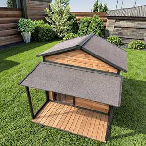 SDD026 SHUNDA Luxury Print Pet House Carriers Sustainable Outdoor Wooden Dog Kennels Leisure Dog House For Dogs - Product Image 3
